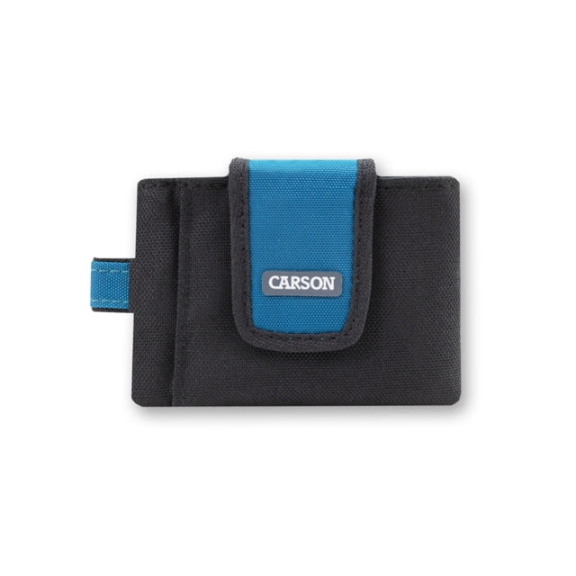 Carson Compact Travel Wallet Black/Blue