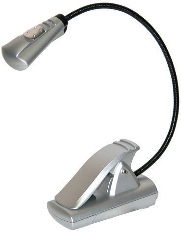 Carson FlexNeck Ultra-Bright Fully Adjustable LED Book Light Silver