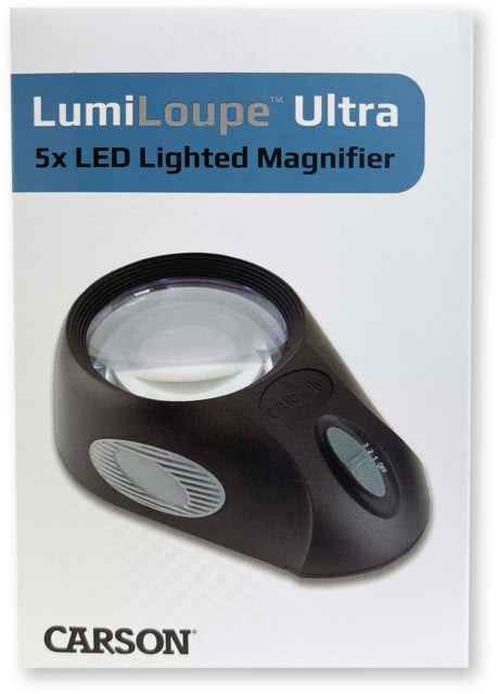 Carson LumiLoupeUltra 5X Stand Magnifier Loupe Black