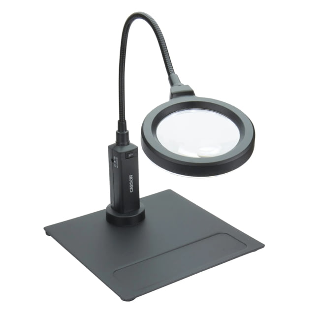 Carson MagniFlexPro 2x LED Lighted Magnifier Loupe w/ 4x Spot Lens Black