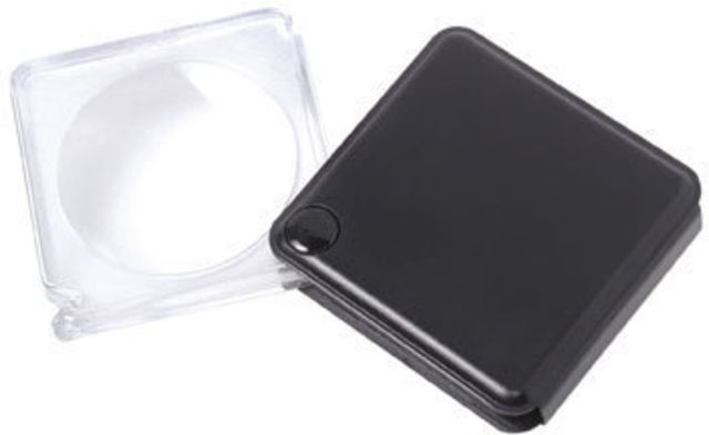 Carson MagniFlip 3x Flip-Open Pocket Magnifier Loupe with Built-in Case