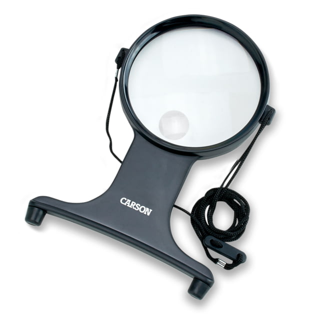 Carson MagniFree 2x Hands-Free Magnifier with 3.5x Spot Lens