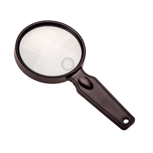Carson MagniView 2x Hand Magnifier with 4.5x Spot Lens Black