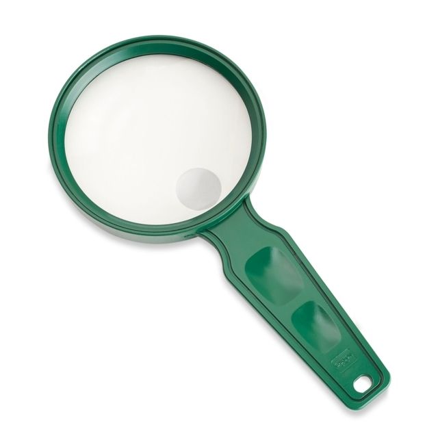 Carson MagniView 2x Hand Magnifier with 4.5x Spot Lens Outdoor Green