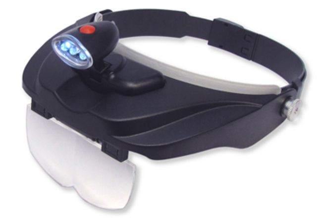 Carson MagniVisorDeluxe Hands-Free Magnifier Loupe Black