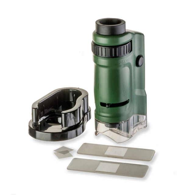 Carson MicroBrite 20x-40x Zoom Pocket Microscope LED Lighted