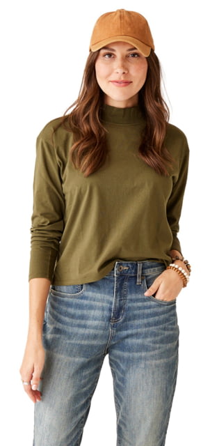 Carve Designs Bray Mockneck Top - Women's Fir Small
