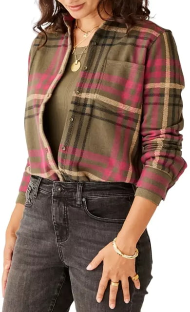 Carve Designs Fairbanks Supersoft Shirt - Women's Fir Multiplaid Large