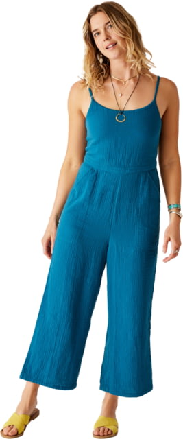 Carve Designs Knox Gauze Jumpsuit - Women's Azul Large