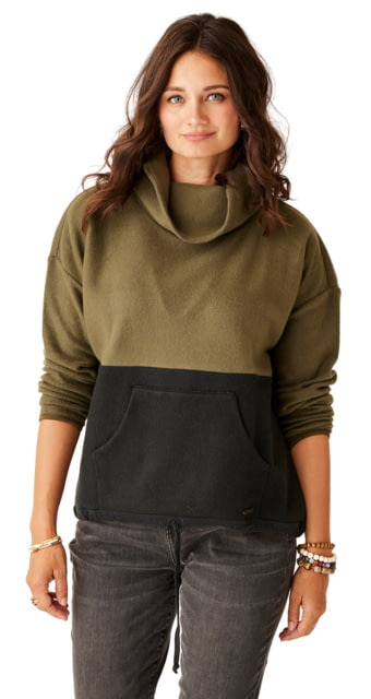 Carve Designs Rowayton Colorblock Cowl - Women's Fir/Black Large