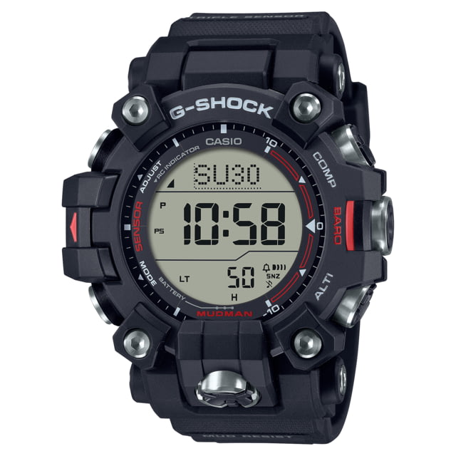 Casio G-Shock Mudman Triple-Sensor Solar Power Watch - Men's Black