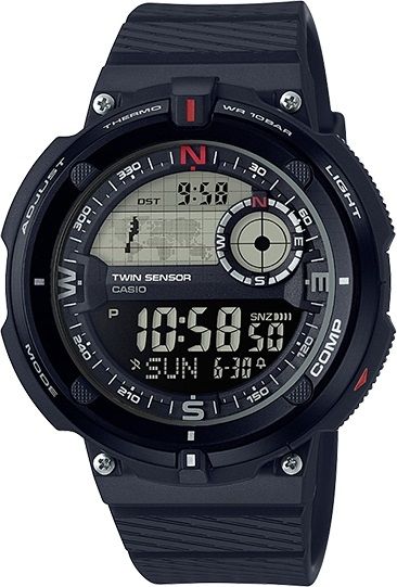 Casio Outdoor 2Sensor Sport Watch w/100M Water Resistant Black
