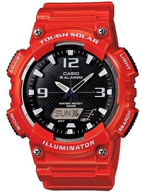 Casio Outdoor Ana-Digi Solar Gloss /Red-Blk Black/White