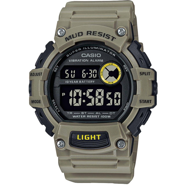 Casio Outdoor Casio Outdoor Digital MUD Resistant Resin Watch - Mens Tan One Size