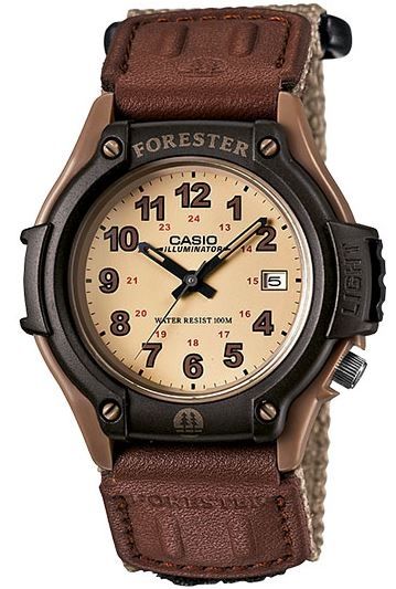 Casio Outdoor Forester Cream Dial Mens Watch Brown