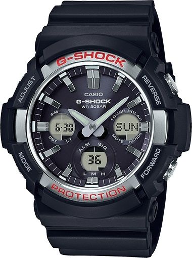 Casio Outdoor G Shock Tough Solar Analog Watch w/200M Water Resistant Black