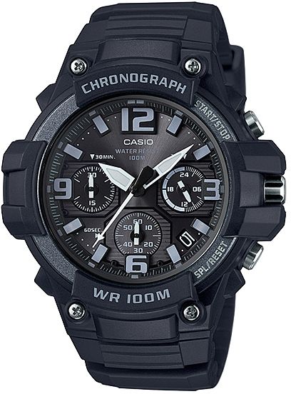 Casio Outdoor Mens Heavy Duty Sport Analog Chronograph Watch Black