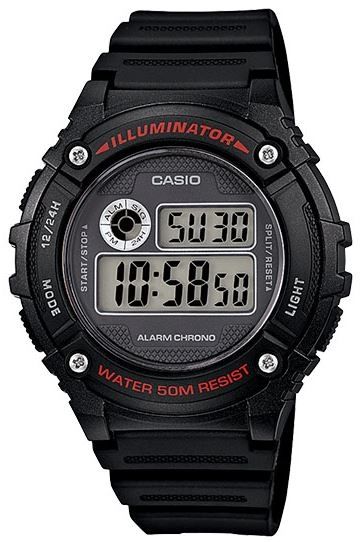 Casio Outdoor Mens Digital Sport Alarm Chrono Black