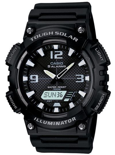Casio Outdoor Casio Outdoor Solar Power-Analog/Digital-100m Water Resistant Black/White