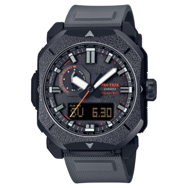 Casio PRO TREK Climber Line Triple-Sensor Atomic-Solar Watch - Men's Gray