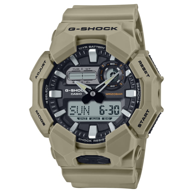 Casio Tactical G-Shock Analog-Digital 10-Year Battery Watch - Men's Tan One Size