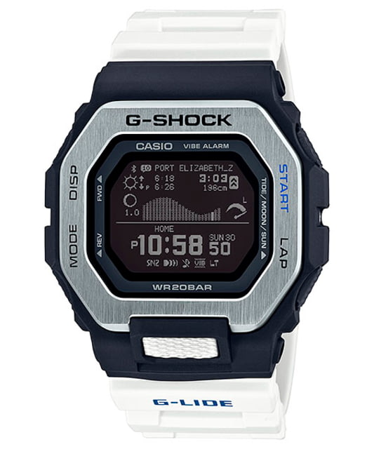 Casio Tactical G-Shock G-Glide Step Tracker Tide Watch White One Size