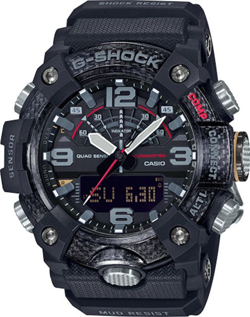 Casio Tactical G-Shock Mudmaster Ani-Digi Watch Black