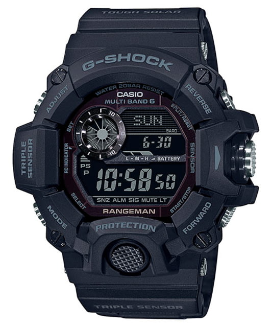 Casio Tactical Rangeman G-Shock Solar Atomic Watch Black One Size