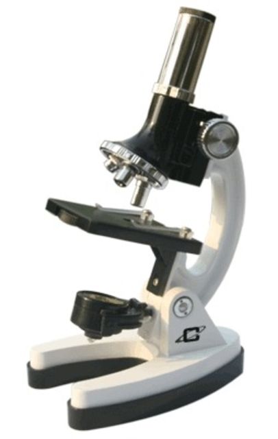 Cassini 100-400-900X Microscope and Case Silver