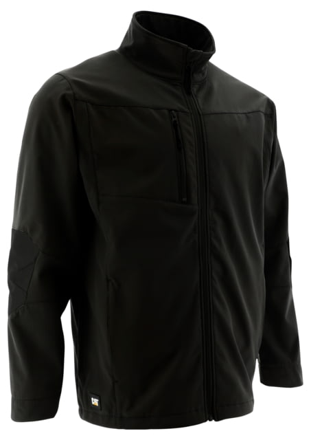 Caterpillar Grid Fleece Bonded Softshell Jacket - Men's Extra Large Black