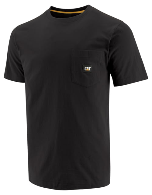 Caterpillar Label Pocket Short Sleeve T-Shirt - Men's 2XL Black