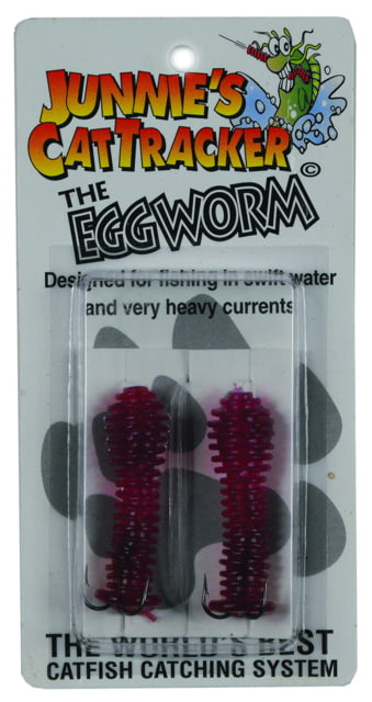 Cat Tracker Eggworm Rigged Purple 2/ Pack