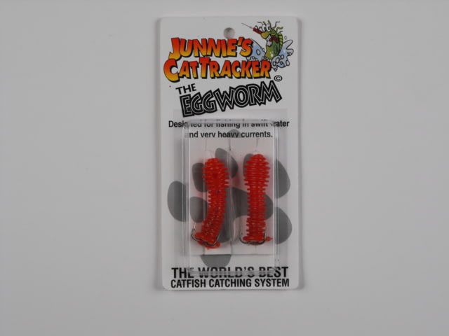 Cat Tracker Eggworm Rigged Red 2/ Pack