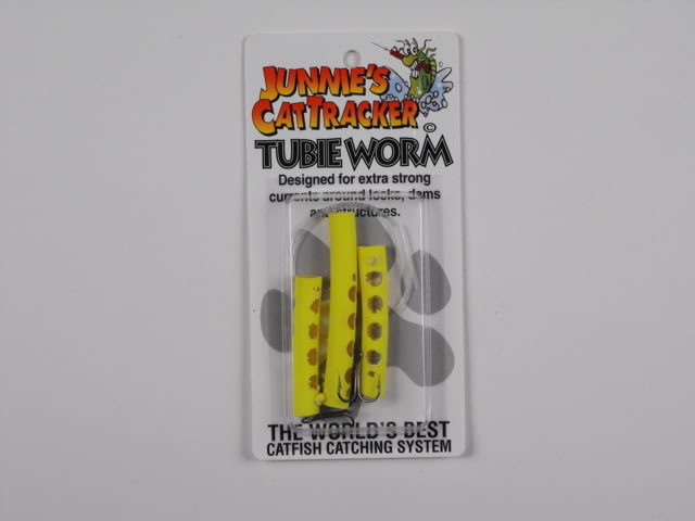 Cat Tracker Tubie Worm Chartreuse 3 Pack