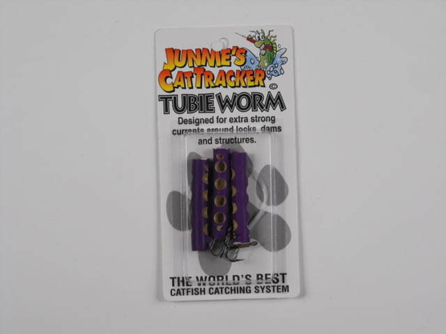 Cat Tracker Tubie Worm Purple 3/ Pack