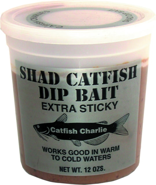 Catfish Charlie Bait Dip Prepared Baits Shad 12 oz