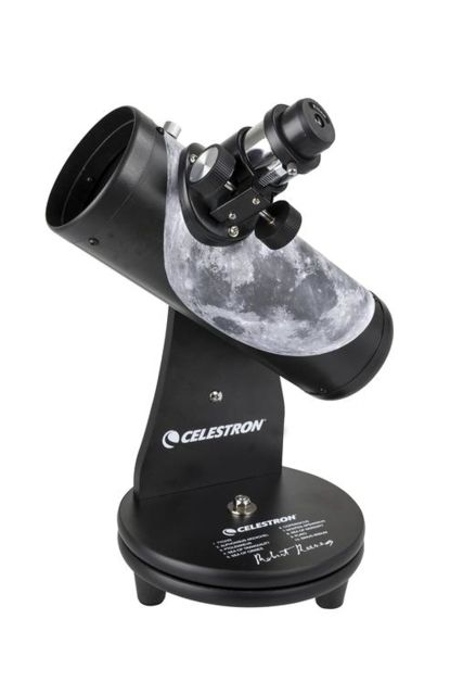 Celestron FirstScope Signature Series Moon Telescope by Robert Reeves Black