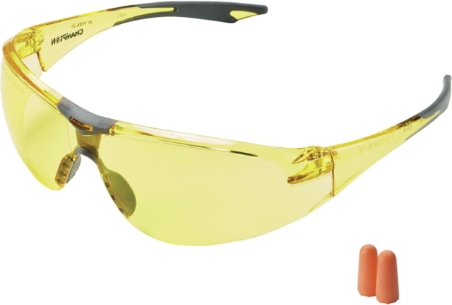 Champion Shooting Glasses and One Pair Foam Ear Plugs Bag