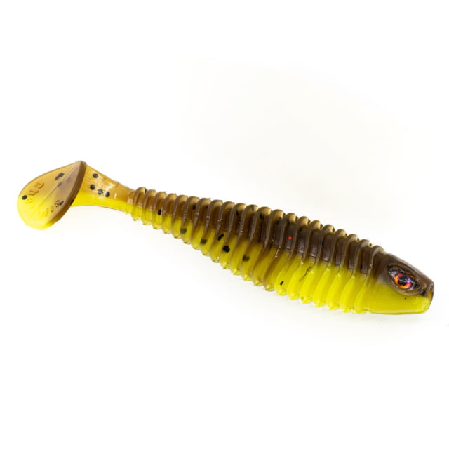 Chasebaits Paddle Bait Soft Bait 10 3in Lime Tiger