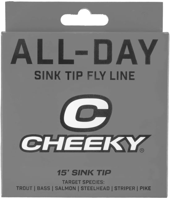 Cheeky Fishing All-Day Sink Tip Fly Line 7 WT Black/Mint