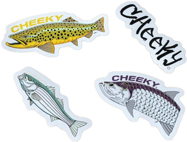 Cheeky Fishing Decal Stickers 4-Pack
