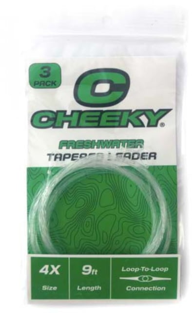 Cheeky Fishing Freshwater Leader 3-Pack 4X Clear