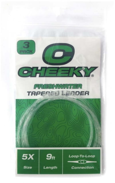 Cheeky Fishing Freshwater Leader 3-Pack 5X Clear