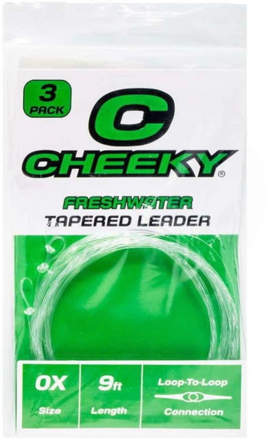 Cheeky Fishing Freshwater Leader 3-Pack 0X Clear