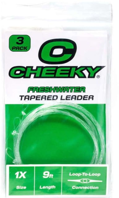Cheeky Fishing Freshwater Leader 3-Pack 1X Clear