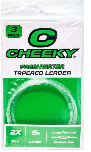 Cheeky Fishing Freshwater Leader 3-Pack 2X Clear