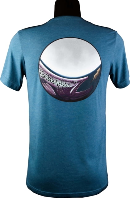 Cheeky Fishing Midnight Snack T-Shirt - Mens Steel Blue Large