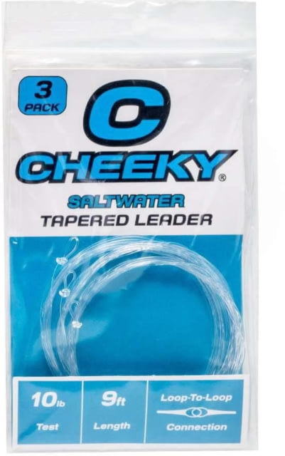 Cheeky Fishing Saltwater Leader 3-Pack 10 lb Clear