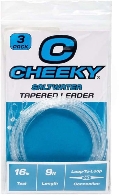 Cheeky Fishing Saltwater Leader 3-Pack 16 lb Clear