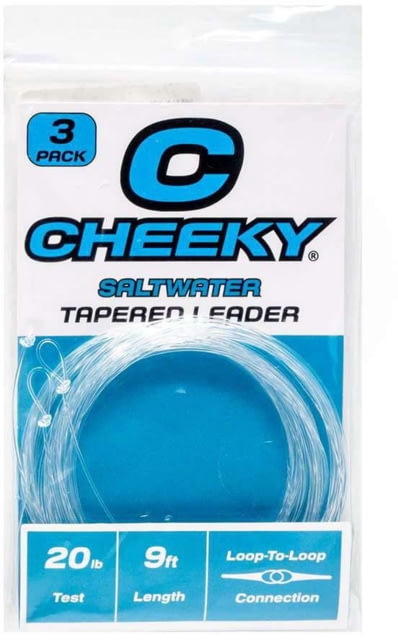Cheeky Fishing Saltwater Leader 3-Pack 20 lb Clear